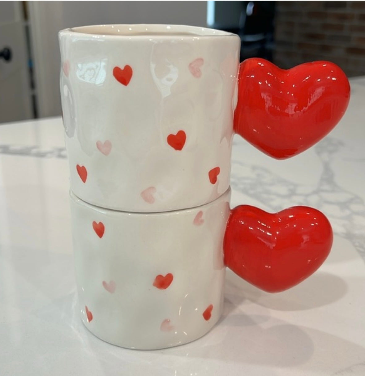 Heart handle mug