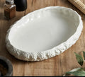 Oval ceramic plate