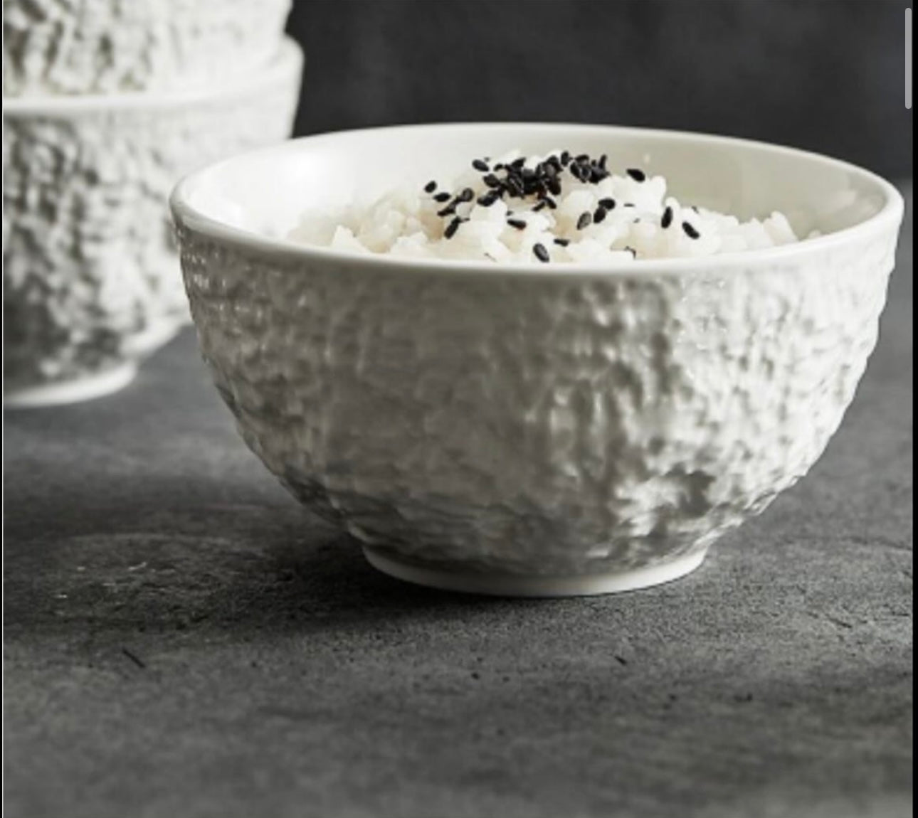 Rock ceramic round bowl