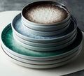 Stone pattern serving plate